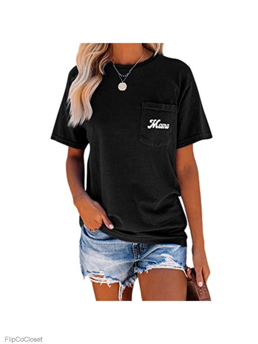 Womens Mama Graphic T Shirt Cotton Blend Crew Neck Short Sleeve Casual Tee